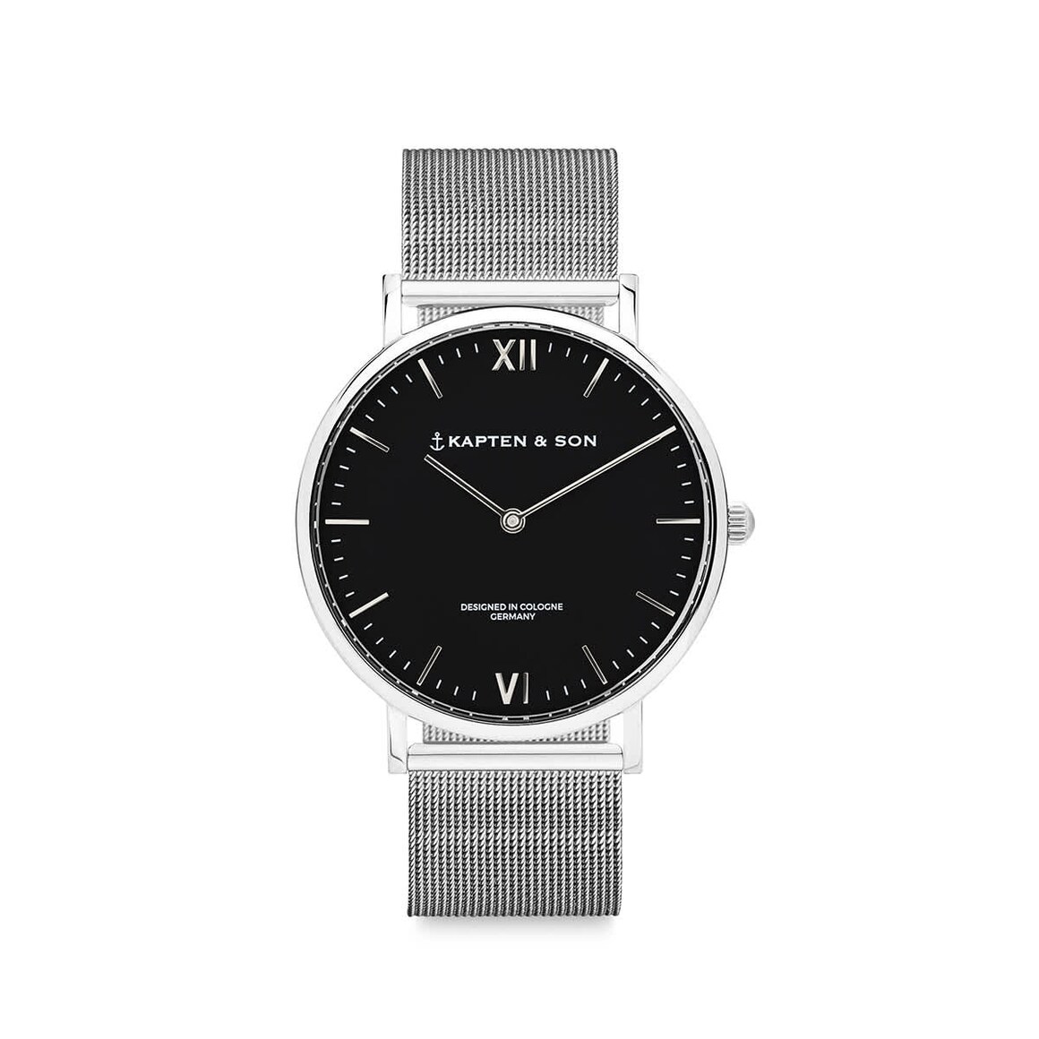 Kpten & Son Campus Small Silver Black Mesh
